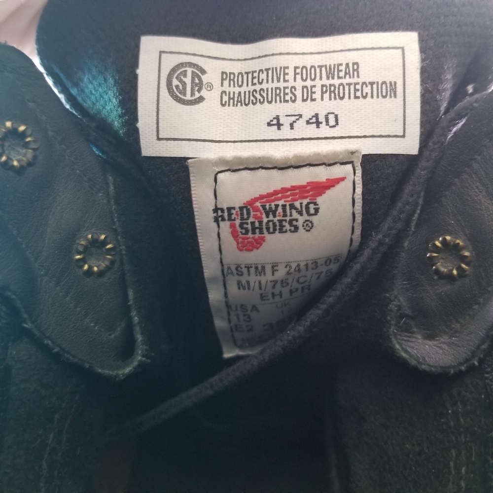 Red Wing Rare Electrical  Steel Toe Work Boots - Picture 9 of 11